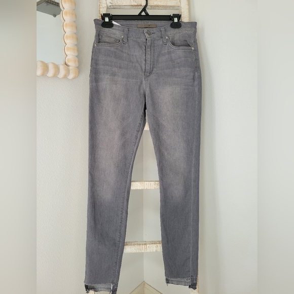 Joe's Jeans High Rise Skinny Ankle Lacey Sz 29 Faded Gray - Picture 2 of 13